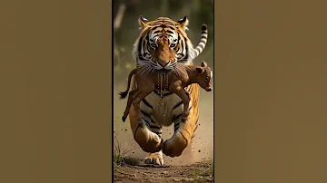 Tiger Vs Calf But What Happens Next Will Shock You Tiger Cow Shorts 