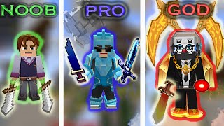 NOOB vs PRO vs GOD - Lucky Block Skywars | Blockman Go Gameplay (Android , iOS)