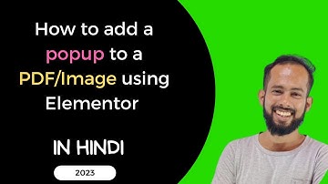 How to add a popup to a PDF using Elementor in Hindi | How to embed pdf as a popup in elementor