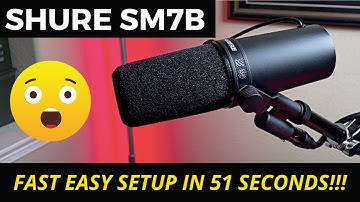 Shure SM7B Super-Easy Setup in 51 Seconds! (For Podcasting & YouTube)