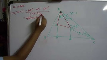 Finding the distance between Circumcentre and Orthocentre (OH)
