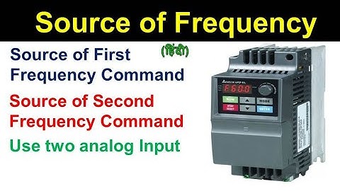 🔴 delta VFD parameters Setting | Source of second frequency command | hindi