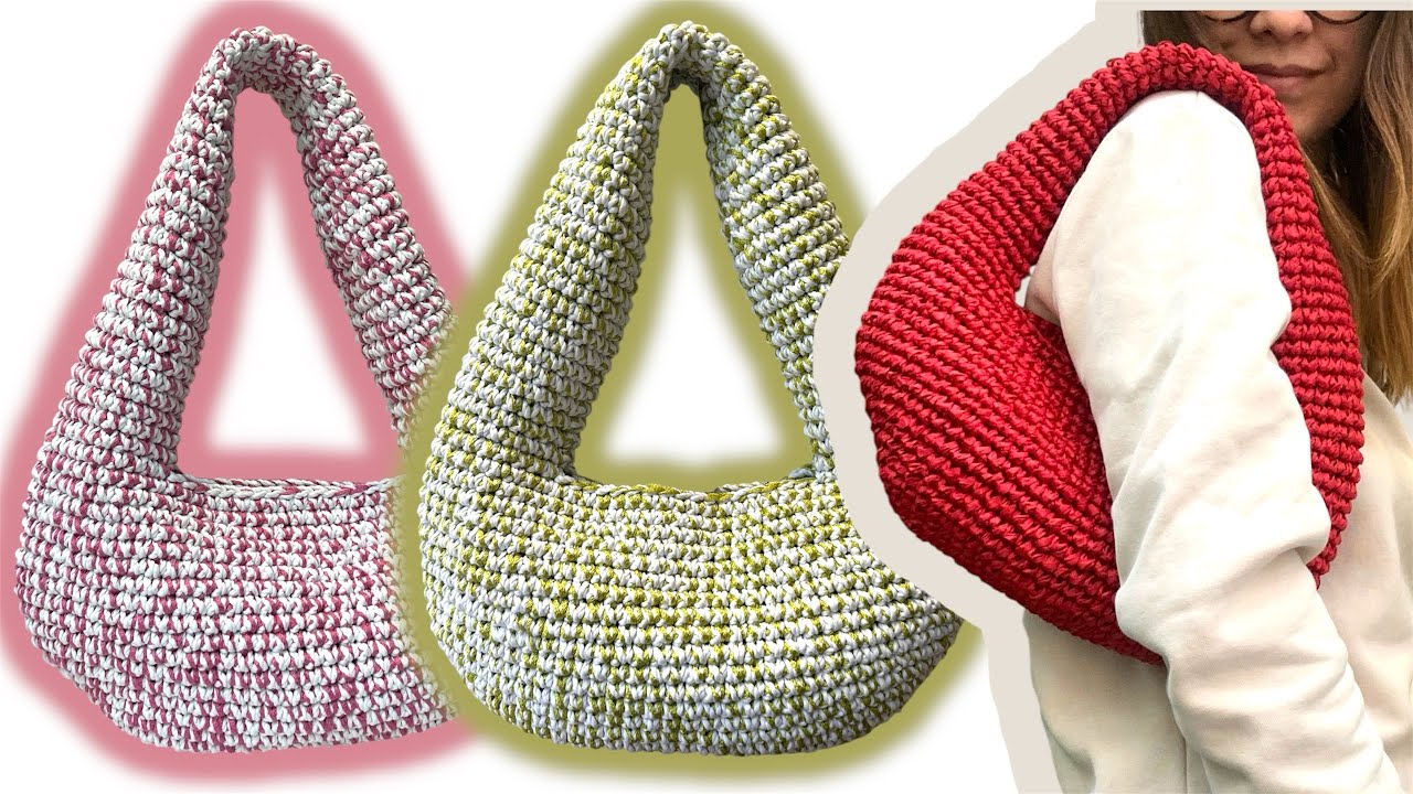 Her türlü ip çeşidi ile yapabileceğiniz ARMUT model kol çantası yapılışı🌸✨✨