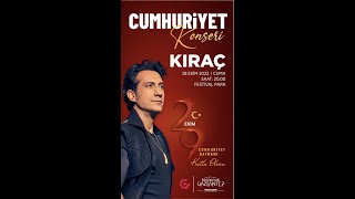 Sevilen sanatçımız Kıraç ile Cumhuriyet coşkusunu hep birlikte yaşayacağız.🎤