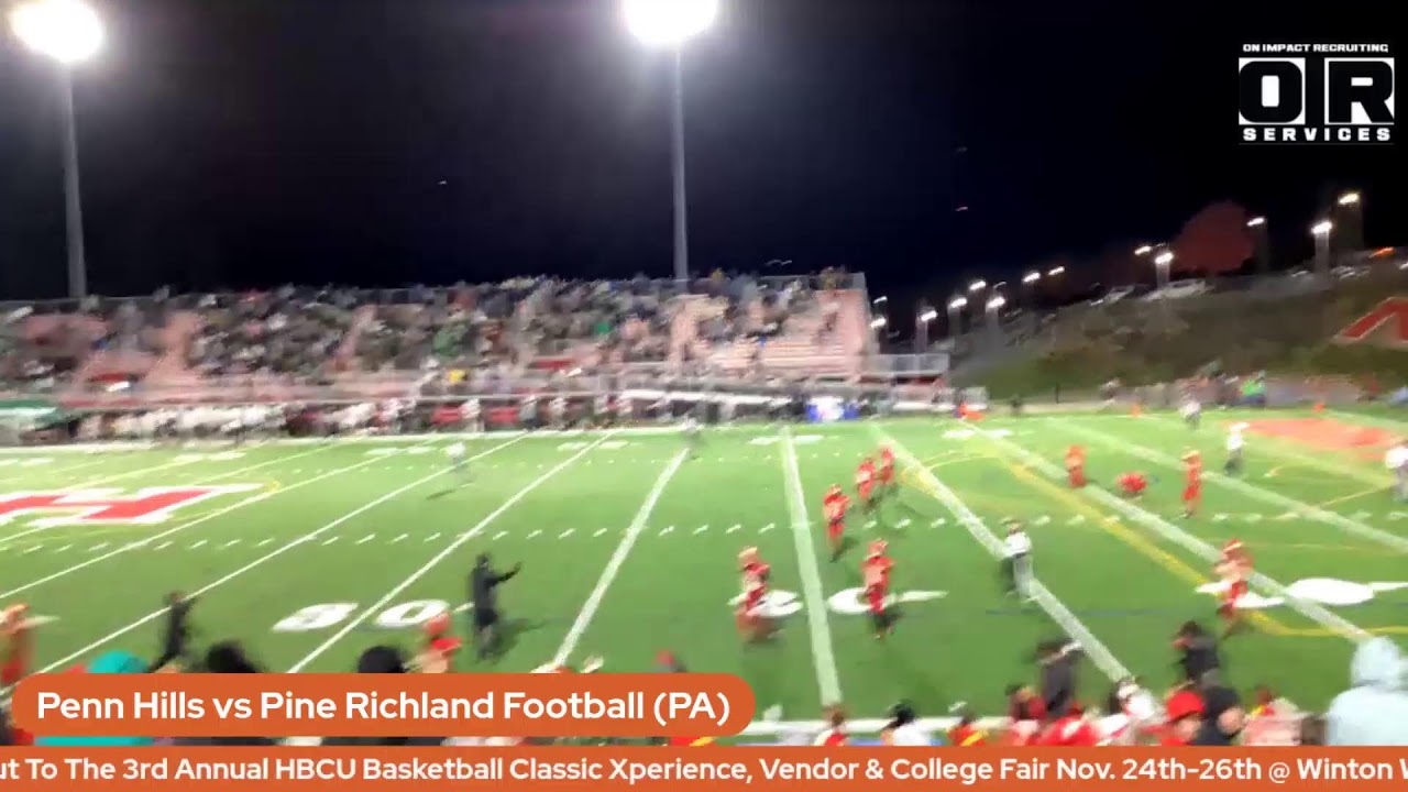 Penn Hills vs Pine Richland Football (PA) YouTube