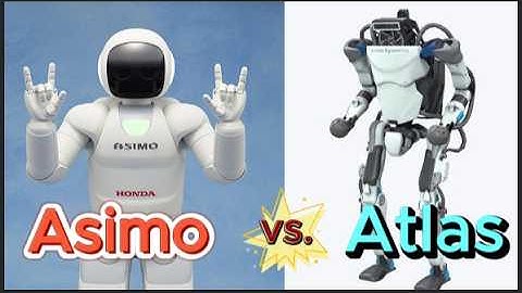 ASIMO robots vs. Boston Dynamic Atlas