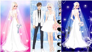 Icy weeding winter dressup| Sister elsa and anna| Barbie and ken game review @FavoriteGames-rn5zm screenshot 4