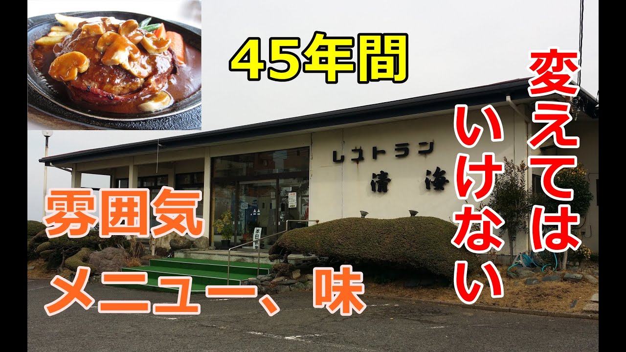 オーシャンビュー！レストラン清海で口の中に旨味が広がる絶品ハンバーグをいただいた！45年変わらない店主の信念とは！？2019年2～5月関東レトロ自販機＆昭和ドライブイン巡りの旅⑩【茨城県日立市】