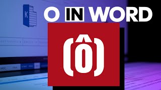 How to type letter O with circumflex accent in MS Word How To Type Letter O With Tilde In Word