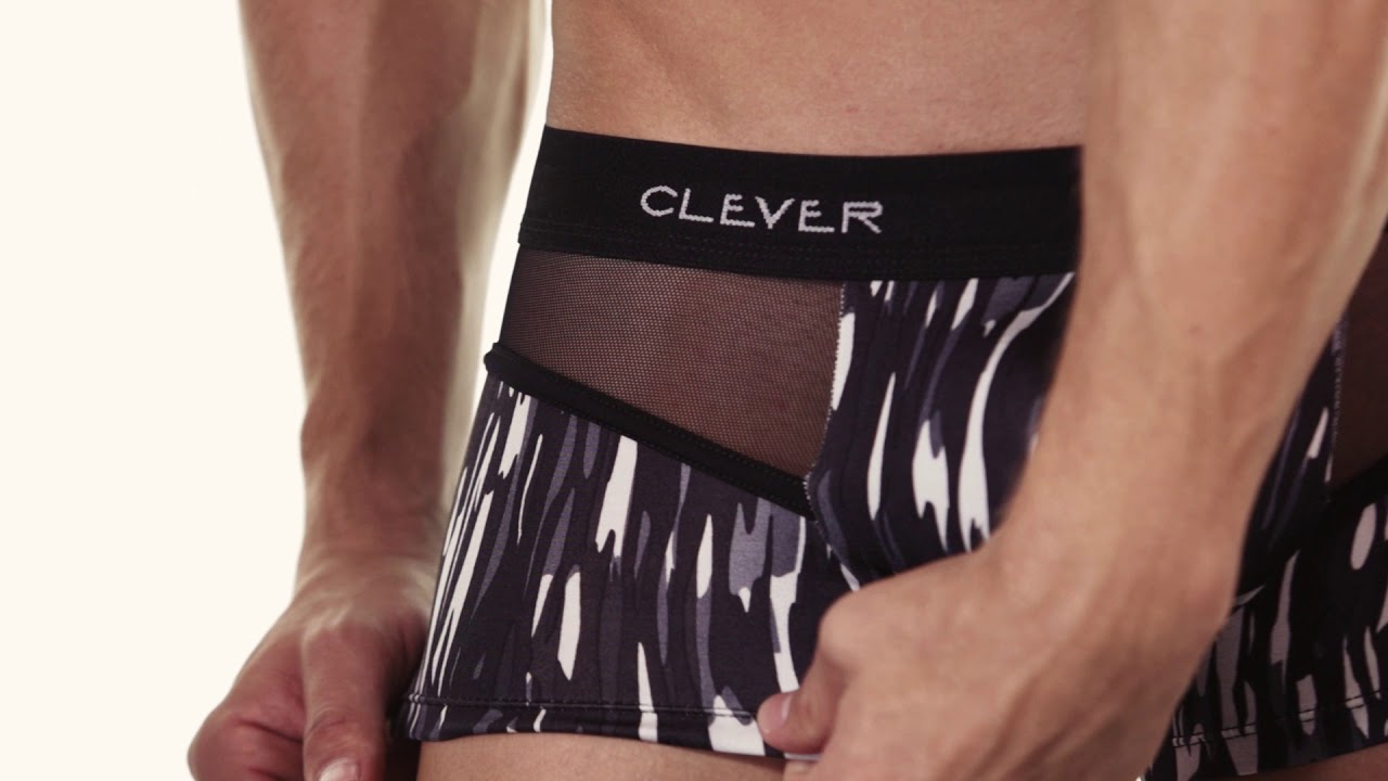 Clever Moda Latin Boxer Provocation Grey Men's Underwear 