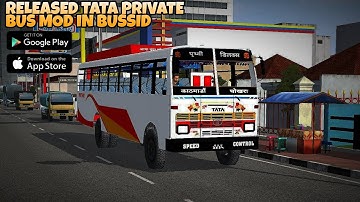 Released Tata Private Bus Mod In Bus Simulator Indonesia - Bussid Bus Mod - Bussid Car Mod - Bussid