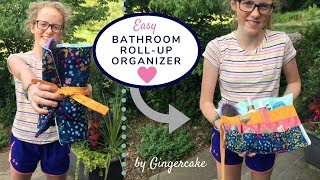 How to sew a Roll Up Organizer DIY Sewing Tutorial