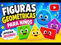 Figuras geométricas para niños — Círculo Cuadrado Triángulo | Videos educativos preescolar
