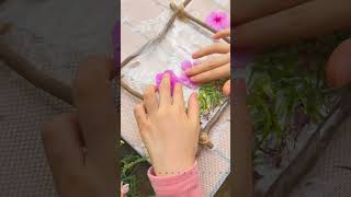 Beautiful Real Flower Frame🌸 #craftreel #diy #naturalcrafts #flowerart #handmadeart #frame #creative