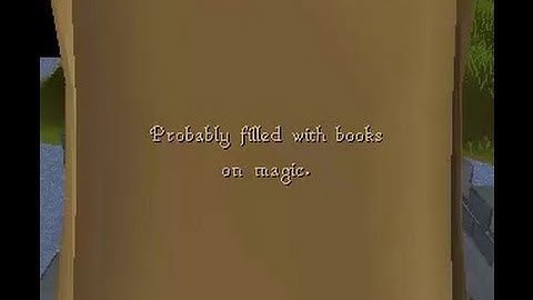 Probably filled with books on magic OSRS clue