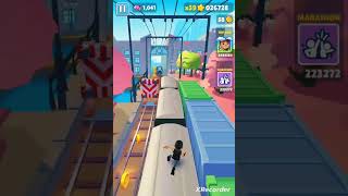 Running for 1minute without  collecting  power #subwaysurfs #gaming ups