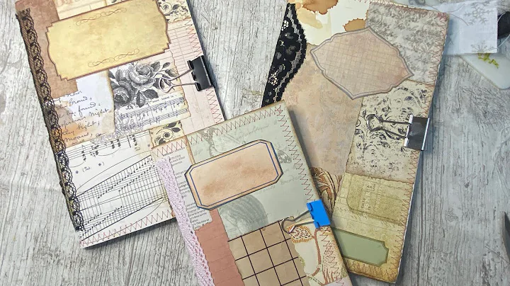 Junk Journal Note books from collaged papers #junk...