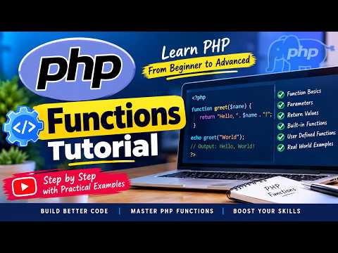 🚀 PHP Functions Tutorial | Learn PHP Functions Step by Step Part 5