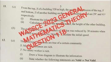 WASSCE PAST QUESTIONS AND ANSWERS |2023 GENERAL MATHEMATICS THEORY QUESTION 11B