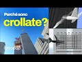 La simulazione del crollo delle Torri Gemelle dopo gli attentati dell'11 settembre 2001