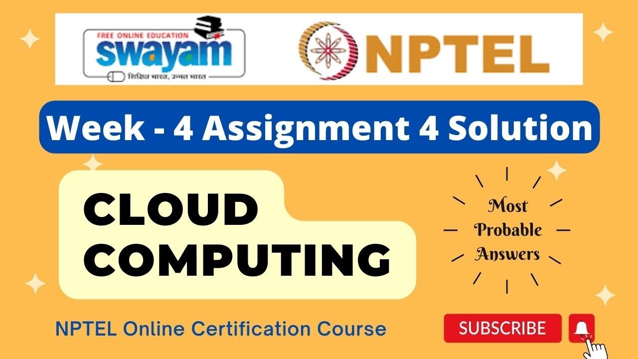 Cloud Computing Week 4 Assignment 4 Solution | NPTEL | Swayam | Jan ...