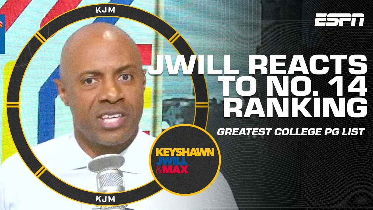 JWill reacts to his No. 14 ranking on a top greatest college point guards of all-time list 👀