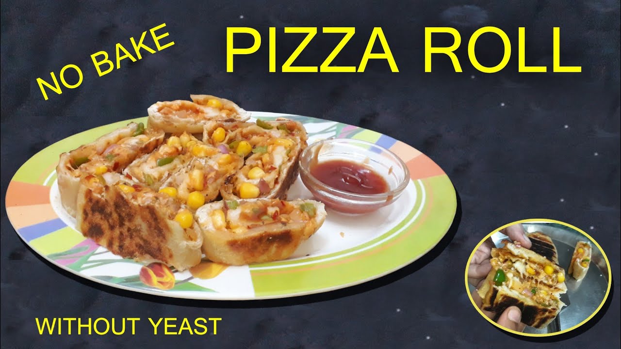 Pizza roll | without yeast| no bake | no oven | pizza rolls