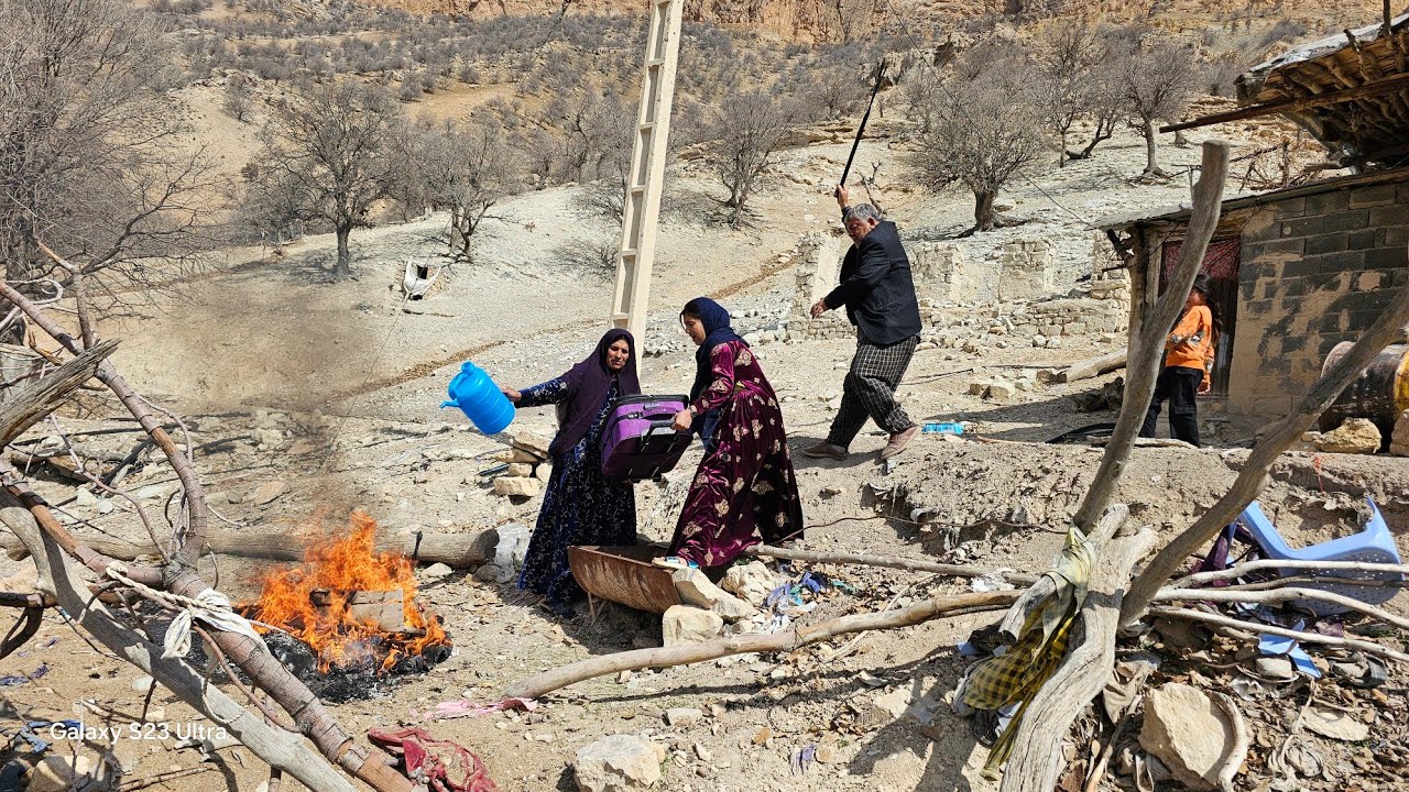 Fatima's burning of the engagement suitcase and Hassan's anger