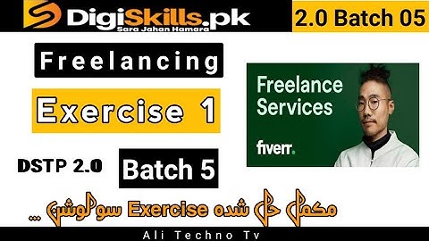 Freelancing Exercise 1 Batch 5 Digiskills | digiskills batch 5 freelancing exercise 1