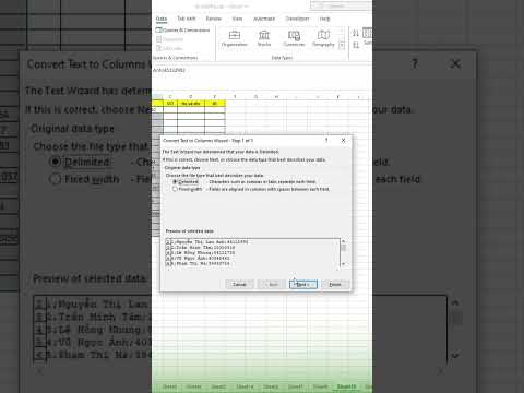 [Thủ thuật Excel] Mẹo tách dữ liệu chuyên nghiệp trong Excel #Shorts mới 2023
