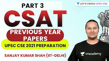 Previous Year Papers Part 3 | UPSC CSE/IAS Prelims 2021 | Sanjay Kumar Shah
