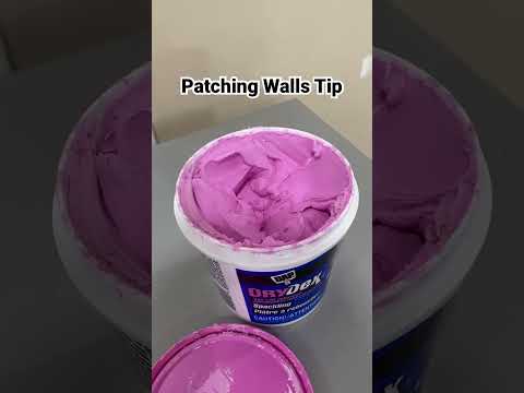 Patching Walls Tip: Never work out of the can. Use Putty Knives