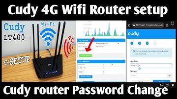 Cudy 4G Wifi Router setup | Cudy router password Change | Cudy lt400 Wifi Router setup bd | Hddthbd 