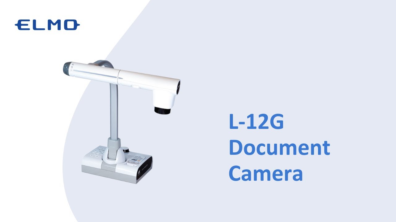 L-12G: High-quality document camera for education & business - YouTube
