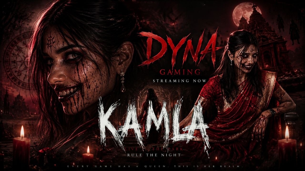FIRST INDIAN HORROR GAME KAMLA 🥵..| Dyna Gaming | Rasha Malik | #kamla #kamlagame #kamlagameplay