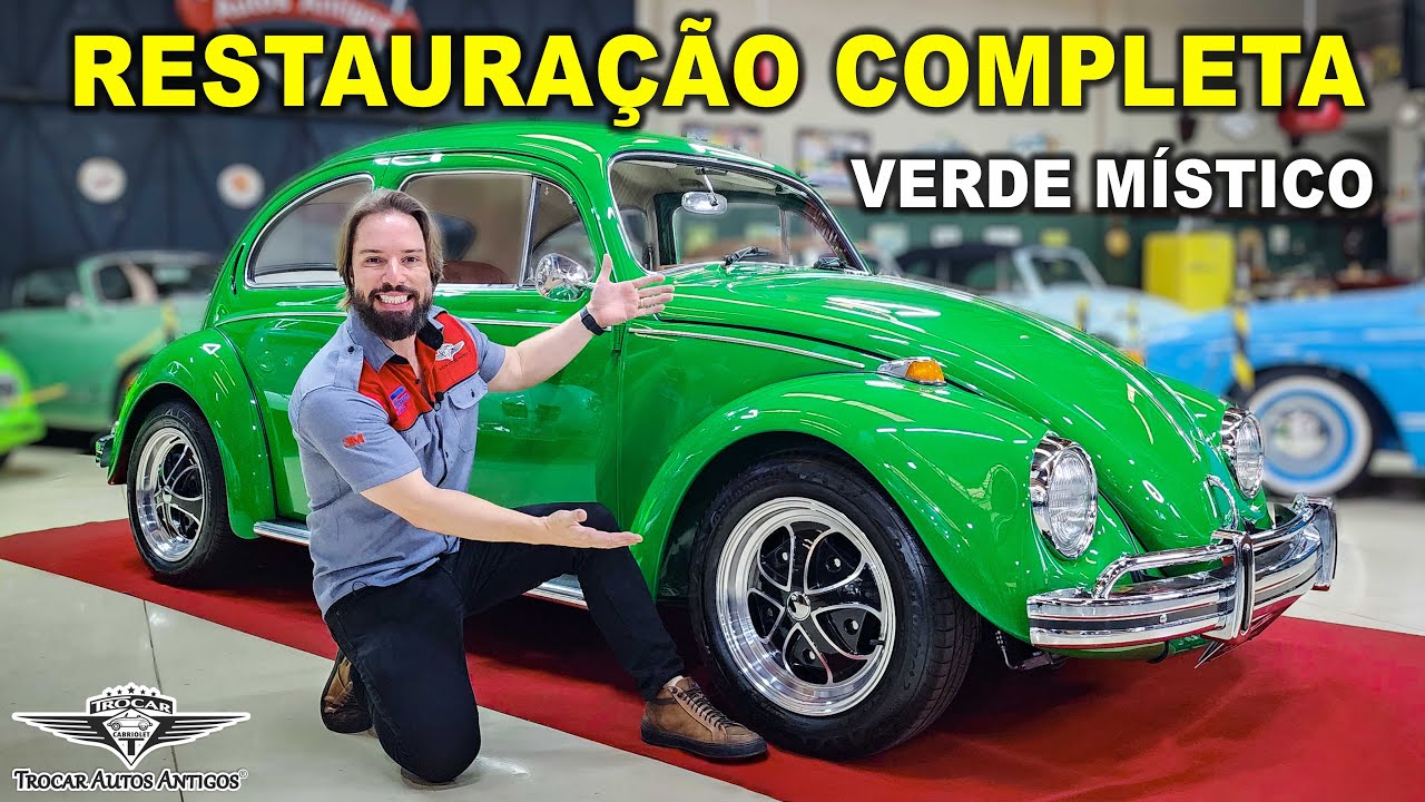 Passo a passo da restauração e customização do Fusca Verde Místico 1974 😎 Mais um SONHO realizado!