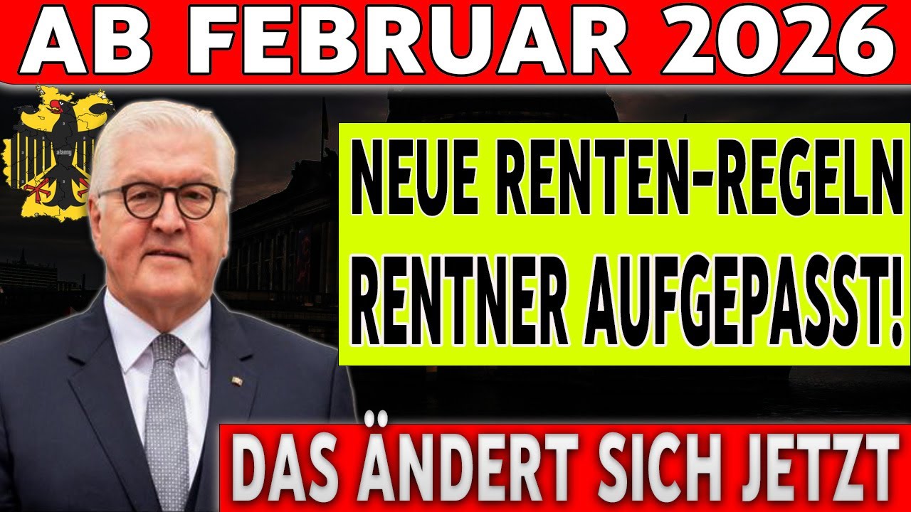 Rente 2026: Diese neuen Regeln kommen ab Februar – Millionen betroffen?