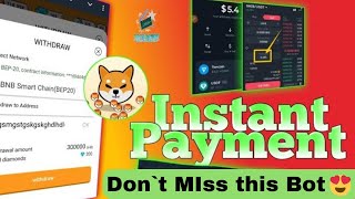Shib Bot Live Payment 🔥 এক ঘণ্টায় পেমেন্ট — মিস করবেন না | Instant withdraw _Bkash Nagad #Earnmoney
