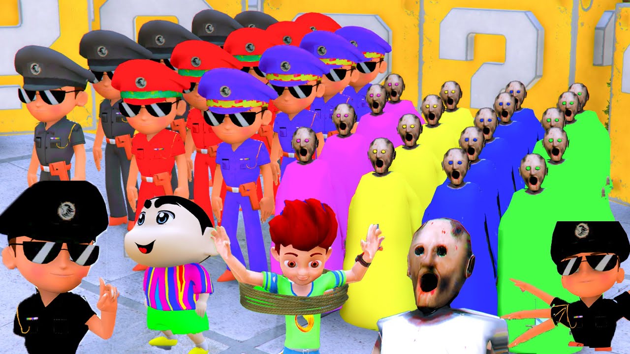 Little Singham Granny Shinchan Kicko Opens Mystery Box  Granny Lose In GTA 5