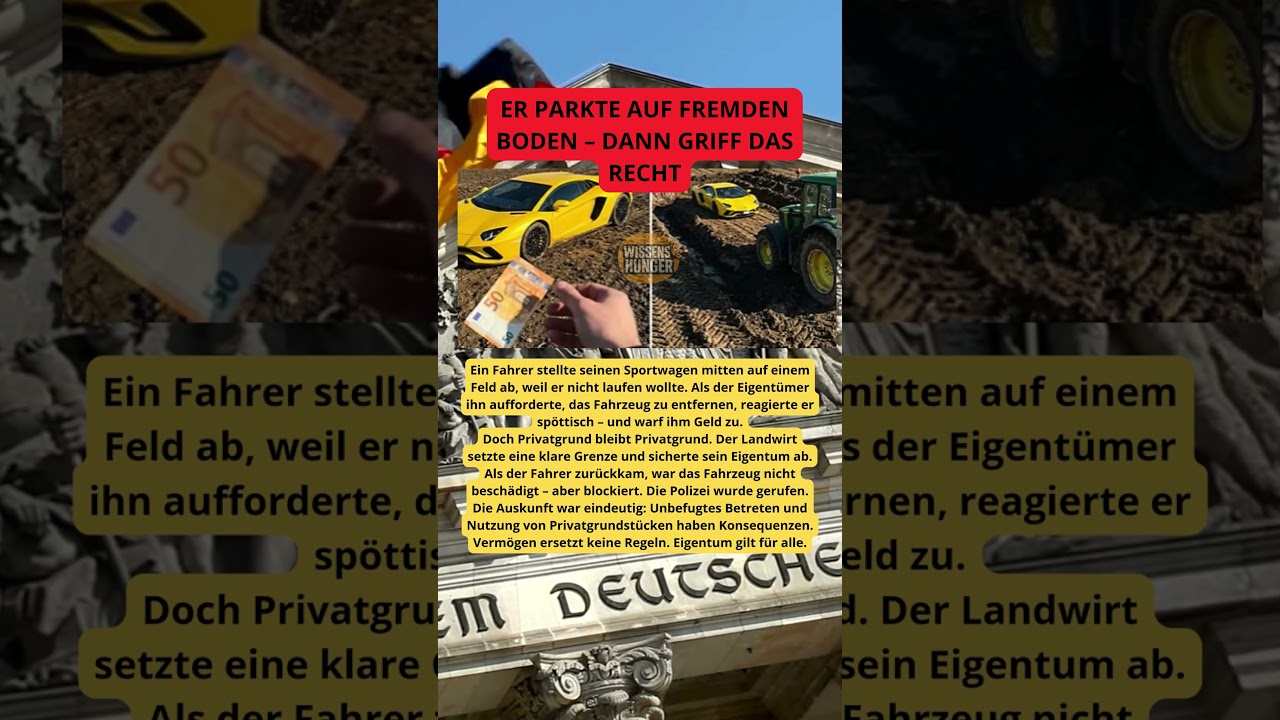 Wenn Arroganz auf Eigentumsrecht trifft