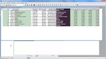 Map database Joins in Maptitude Mapping Software