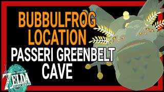 Bubbulfrog Location | Passeri Greenbelt Cave | Zelda Tears of the Kingdom | Cave Frog Zelda Guide