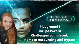 Password from Playground I during my Midnight Protocol playthrough - tactical narrative hacking RPG