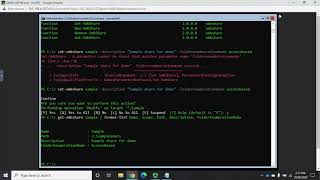 Creating SMB shares from Powershell