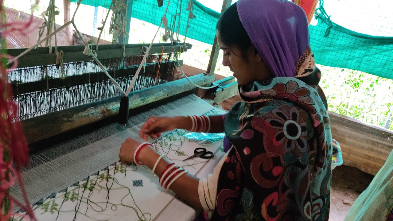 A visit to Angora Rabbit Farm | Handloomed Angora Shawl With Rabbit wool