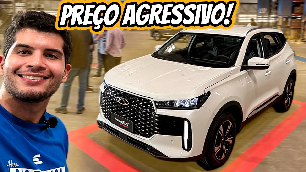Tiggo 5X Sport 2027 - Conforto e consumo de carro grande