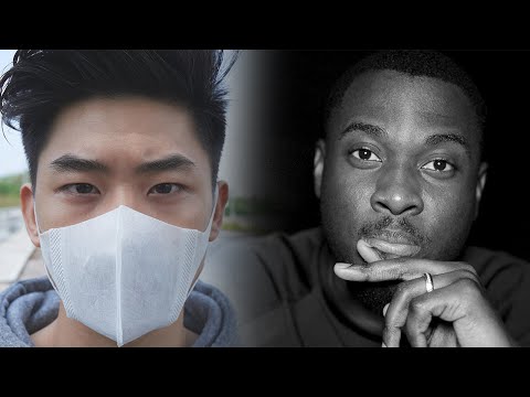 Otngagged black asian watching