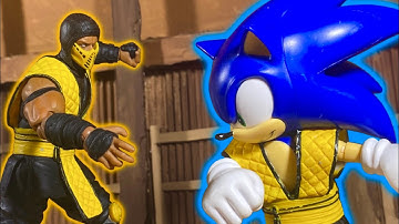 SONIC vs SCORPION | epic mortal kombat stop motion battle