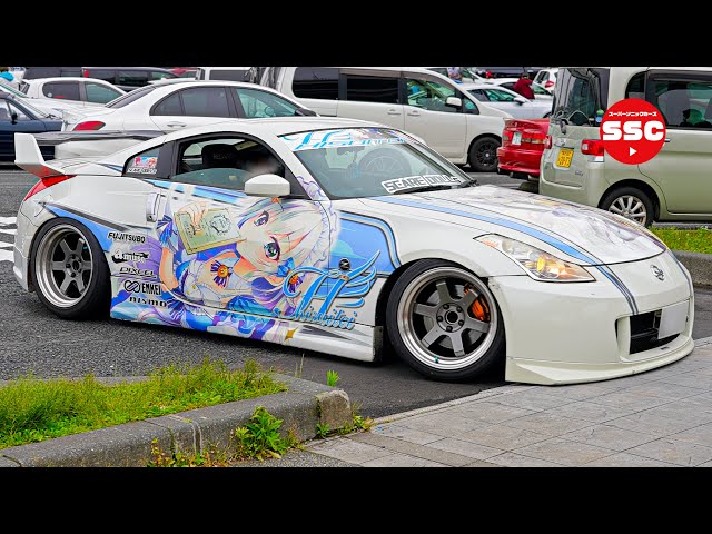 🙀カスタム痛車がすっごい❗️【段差】大黒PA - YouTube