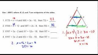 Midsegment Problems